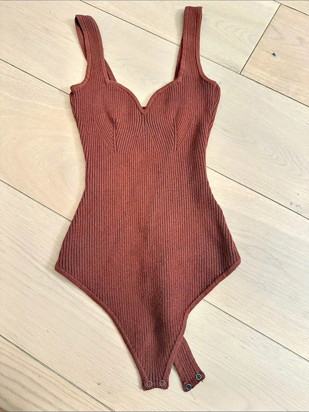 Abercrombie & Fitch Sweetheart Bodysuit Brown Small